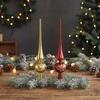 Decorazione Puntale Albero di Natale Zucca Placcata