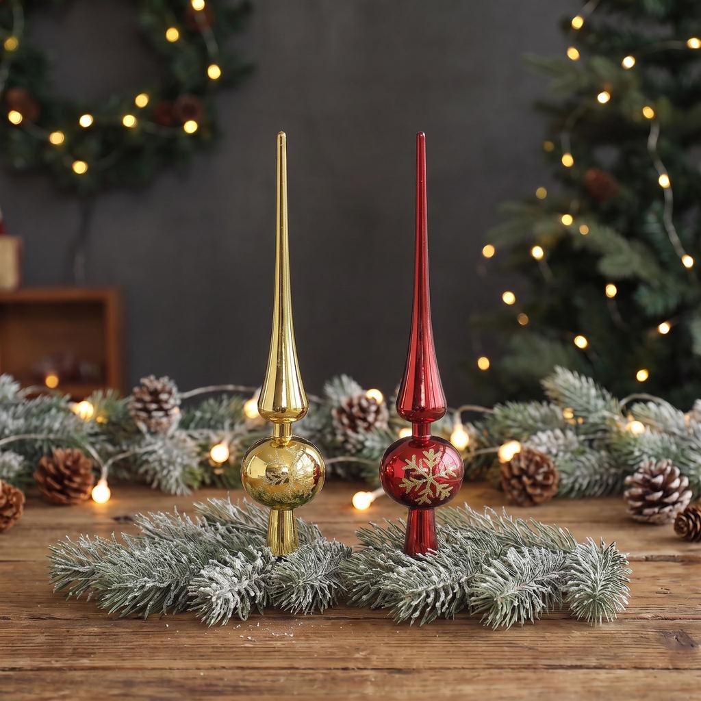 Decorazione Puntale Albero di Natale Zucca Placcata