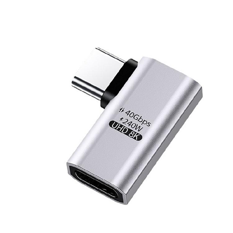 

USB Type C Male to Female Adapter 8K 240W 40Gbps for Fast Data Transfer on Laptop Phone Tablet