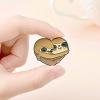 Creative Sloth Ice Cream Coffee Cup Enamel Pins Badge Periodic Table Of Elements Brooches Lapel Bag Jewelry Gifts