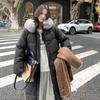 New winter large size cotton-padded clothes women's medium and long hooded cotton-padded clothes loose cotton-padded jackets thickened bread clothes