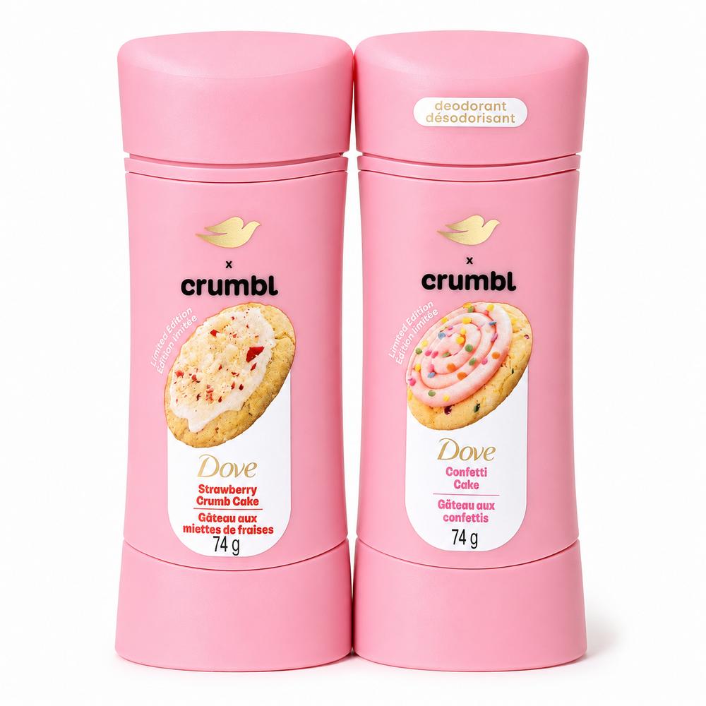 DOVE Crumble Deodorants Zemeņu Kūka Konfekšu