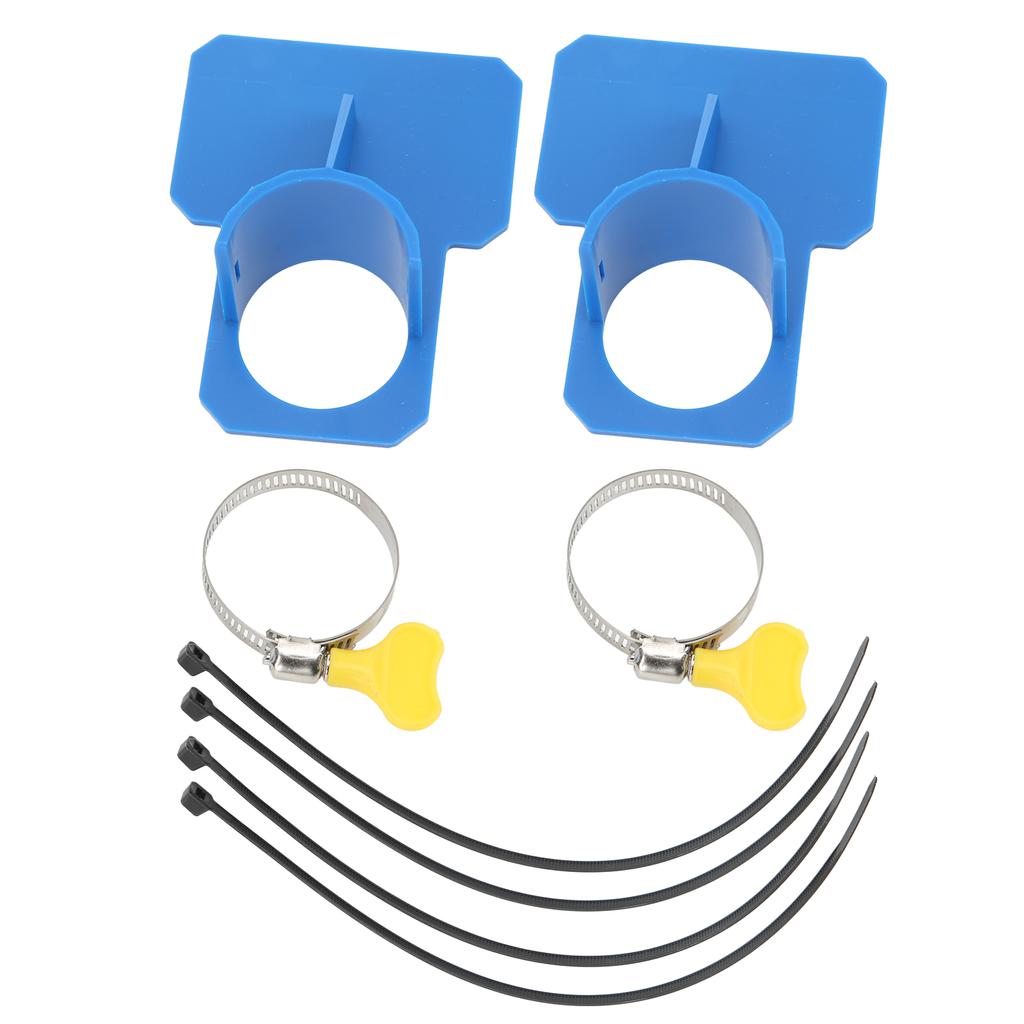 2 PCS Swimming Pool Pipe Fixing Holder Hose Support Mount Bracket with 2 Hose Clamps