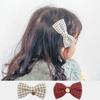 B23305 Check Ribbon 2-Piece Hairpin Set (1 Color / Free)