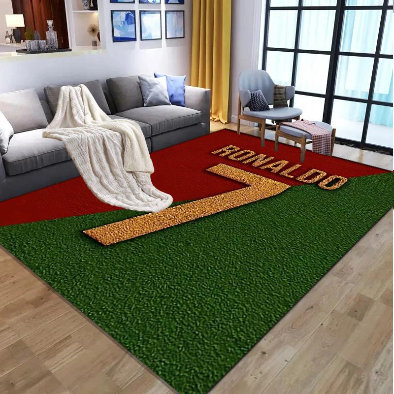 Cristiano Ronaldo Pattern Rug, Indoor/Outdoor Mat, for Picnic, Gameroom, Bedroom, Office, Living Room, Home Decor Carpet, Birthday Gift