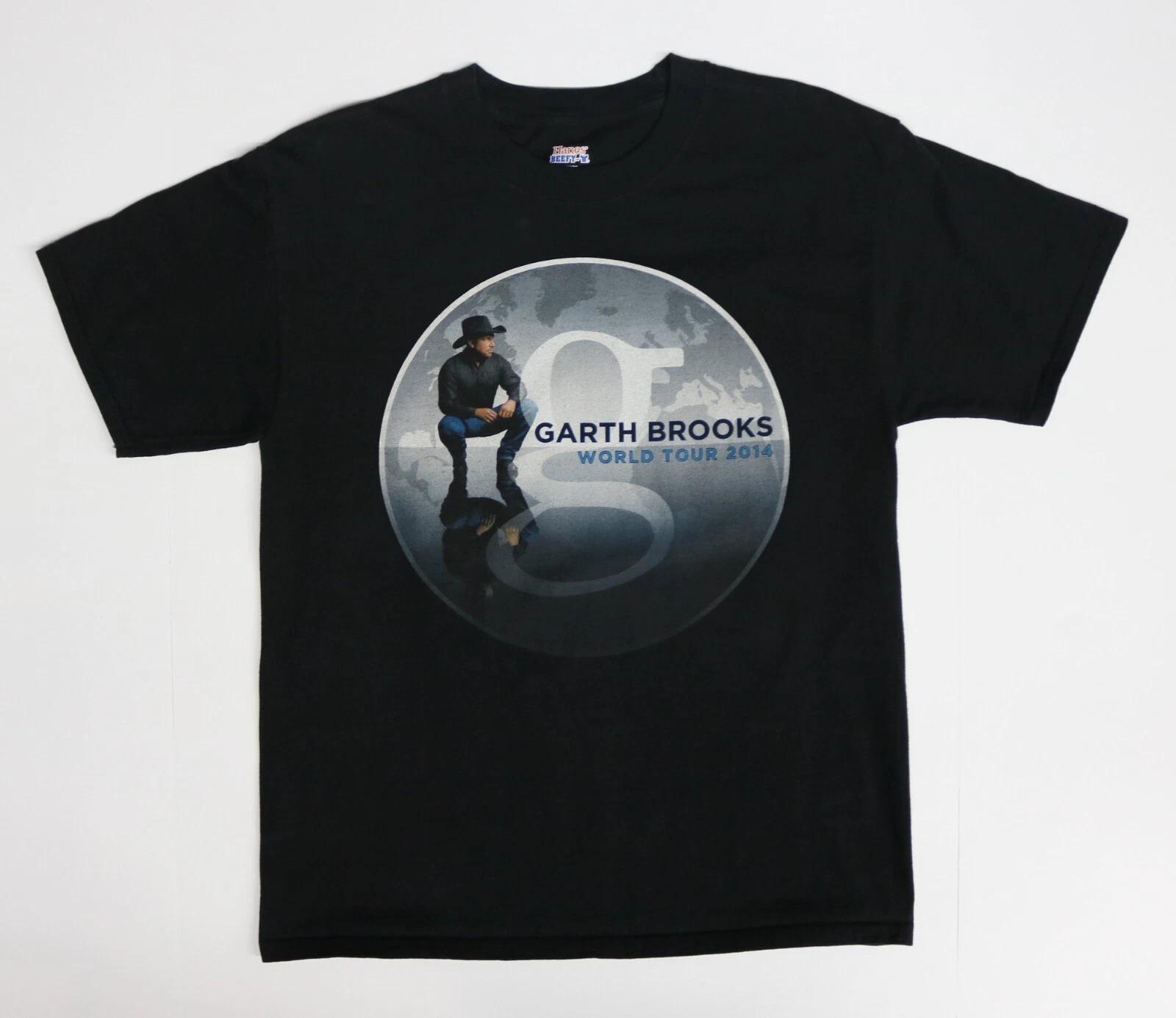 

Garth Brooks World Tour 2014 Chicago, Atlanta, Jacksonville Black T-Shirt Size M 4XL