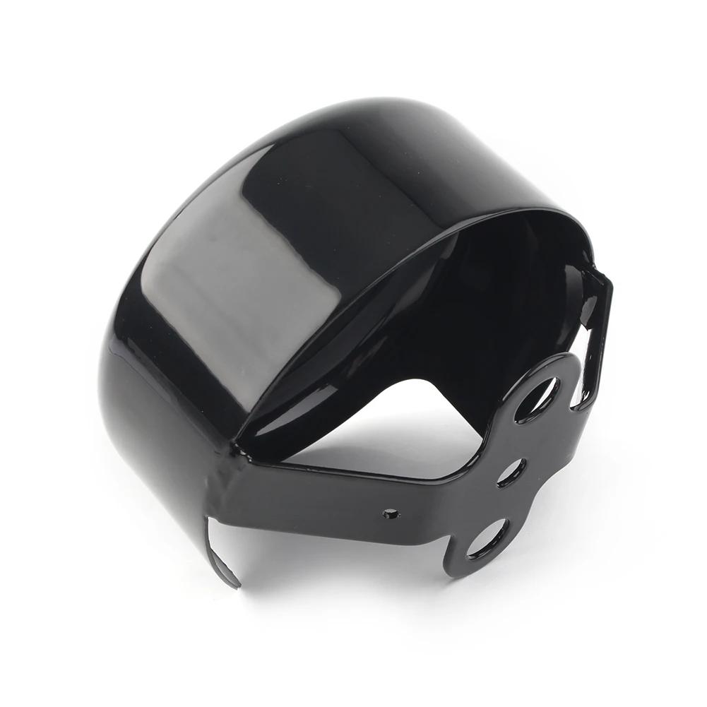 Motorcycle Horn Cover Black Steel For Harley Davidson 1991-2007 2008 2009 2010 2011 2012 2013 2014 2015 2016 2017 Big Twin 45/8"