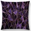 Neu Abstrakt Geometrisch Farben Streifen Zersplittert Amethyst Saphir Bunt Drucke Kissenbezug Auto Sofa Überwurf Kissenbezug