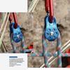 Aluminum Alloy Fixed Single Pulley Great for Rappelling Tree Climbing Strap
