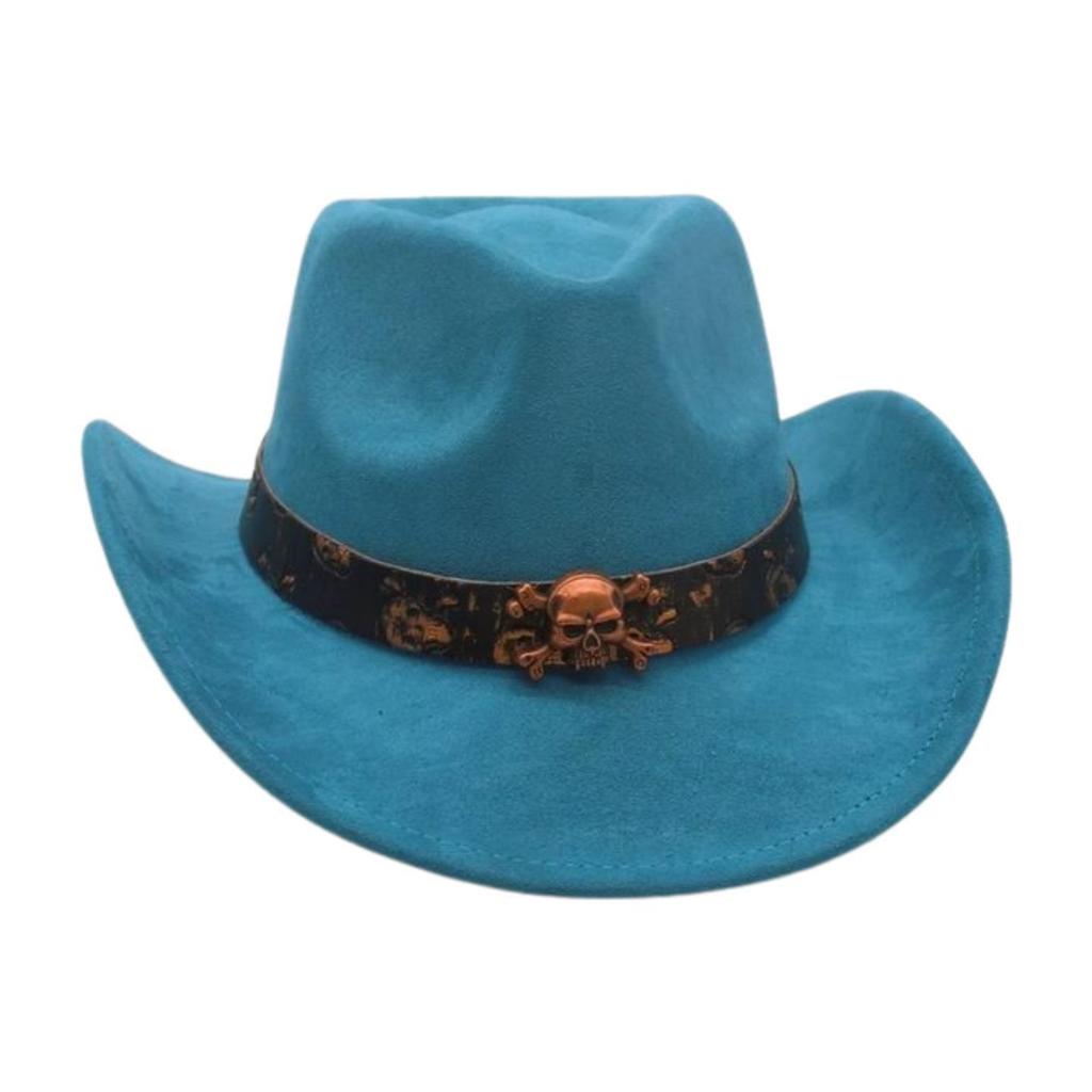 Western Cowboy Hat Performance Stage Jazz Hat Resort Style Skull Accessories Ethnic Style Top Hat