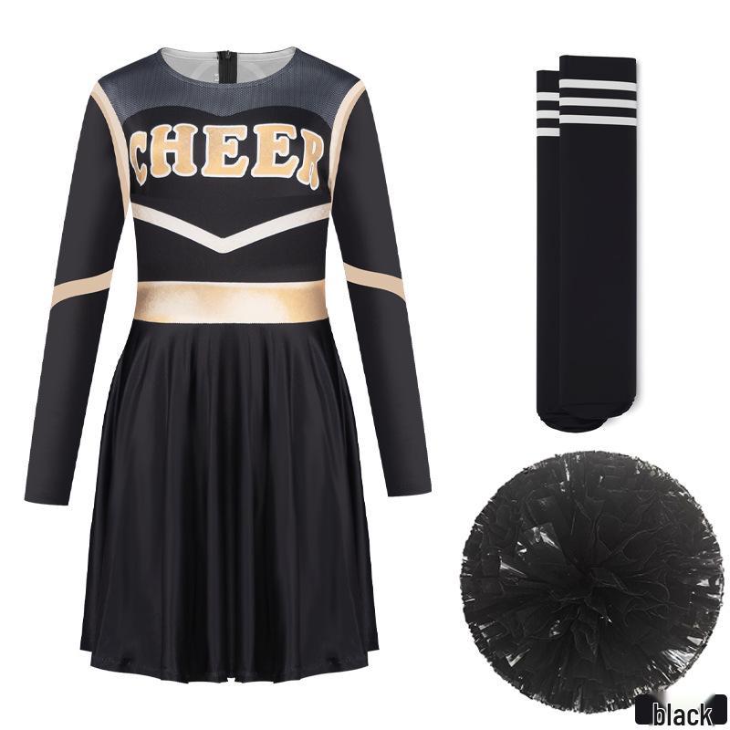 Three-Color Cheerleading Cosplay Skirt Baby Costume