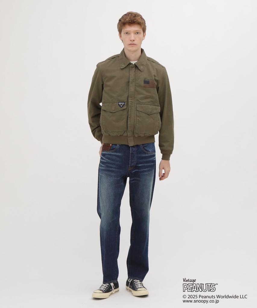 AVIREX Jacket COTTON A-2 FLYING ACE A-2 Flying Ace Peanuts Men's XL 310 Olive 783-5252043