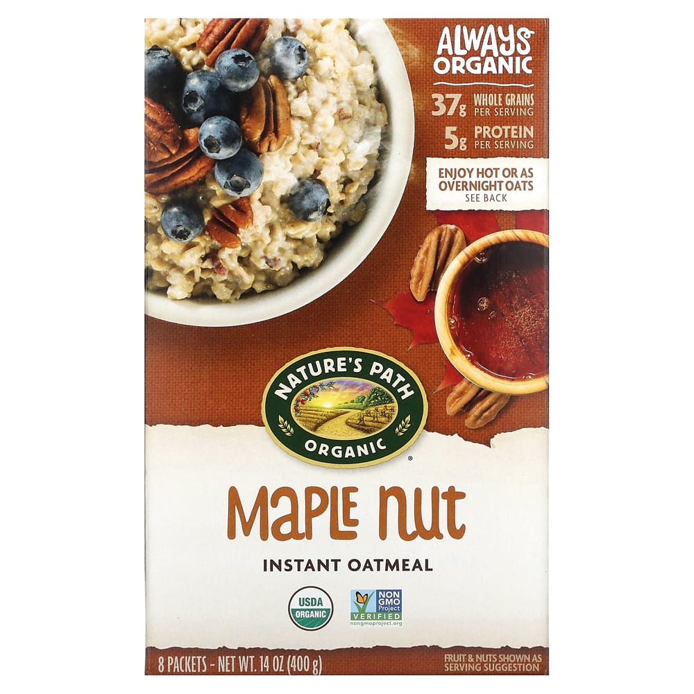 Nature s Path Instant Oatmeal Maple Nut 8 Packs, 400g