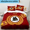 Roma Football Club Emblem 3PCS Bedding set,Ideal for1pc Duvet Cover And 2pcs Pillowcases Perfect for Christmas gift,Ideal for Bedroom, Dormitory