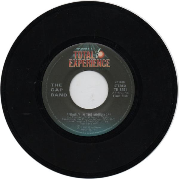 

7inch Record GAP BAND Early In The Morning TE8201 Total Experienc 1982 Canada SoulFunk Used