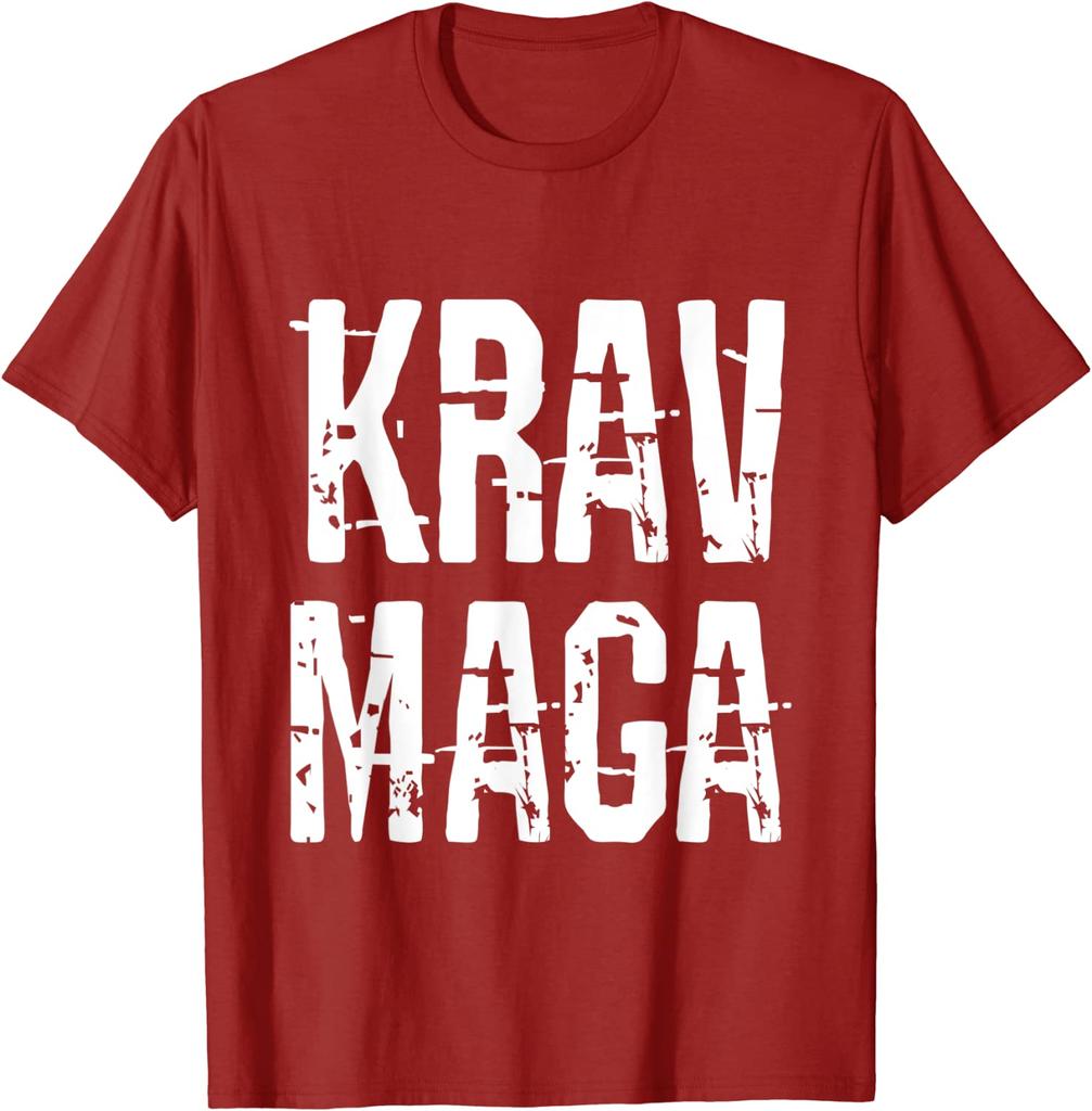 Israeli Close Combat Self Defense System Krav Maga Unisex TShirt Short Sleeve Casual 100 Cotton ONeck Shirt