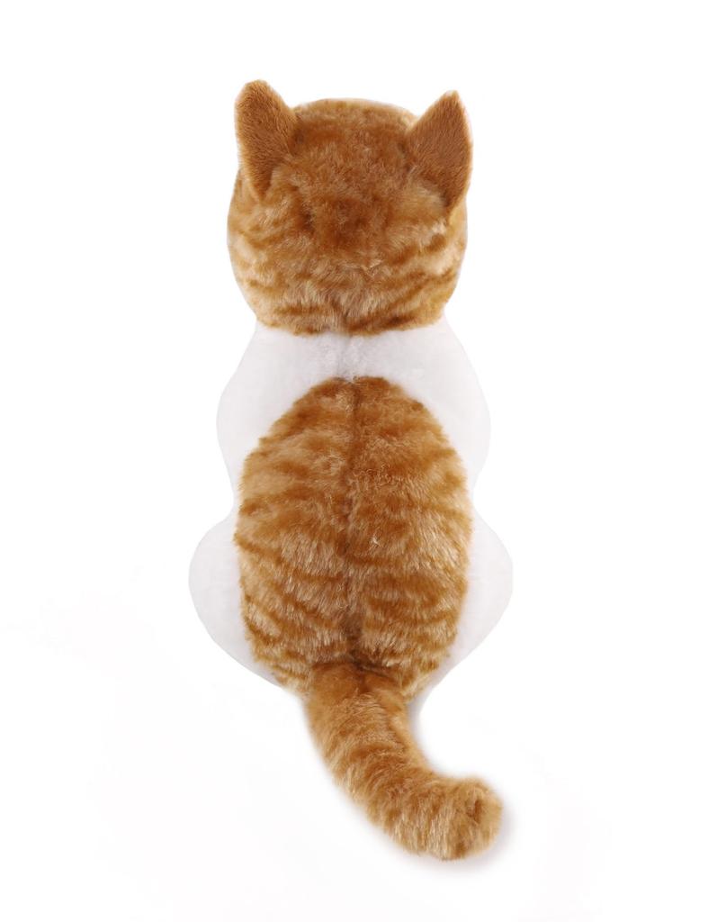 House Animal Series Cat Brown and White Plush Toy