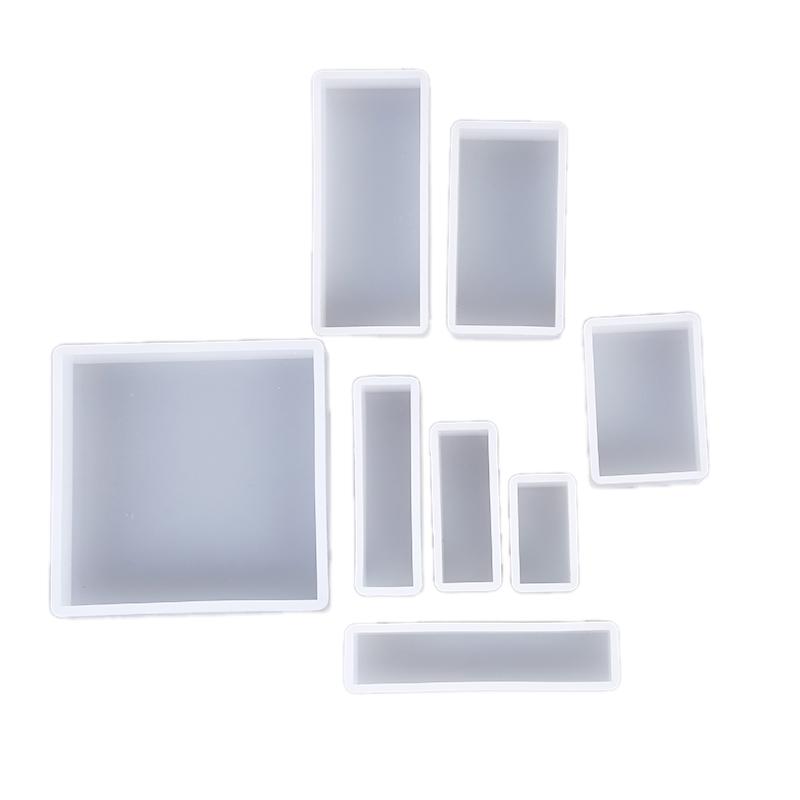 Silicone Mold Diy Making Square Rectangle Exopy Resin Crafts Jewelry Decoration