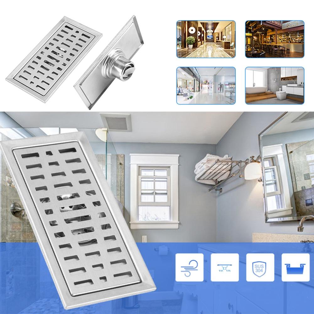 Stainless Steel Floor Drain Silver Floor Waste Grate Modern Shower Drain Bathroom