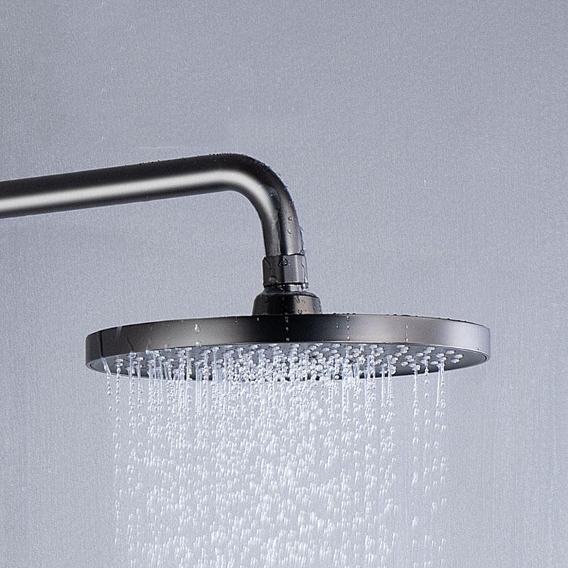 304 Stainless Steel Bathroom Shower Set Nickel/Gray Piano Keys Shower System Set Bathroom Shower Set Hot and Cold Shower Faucet