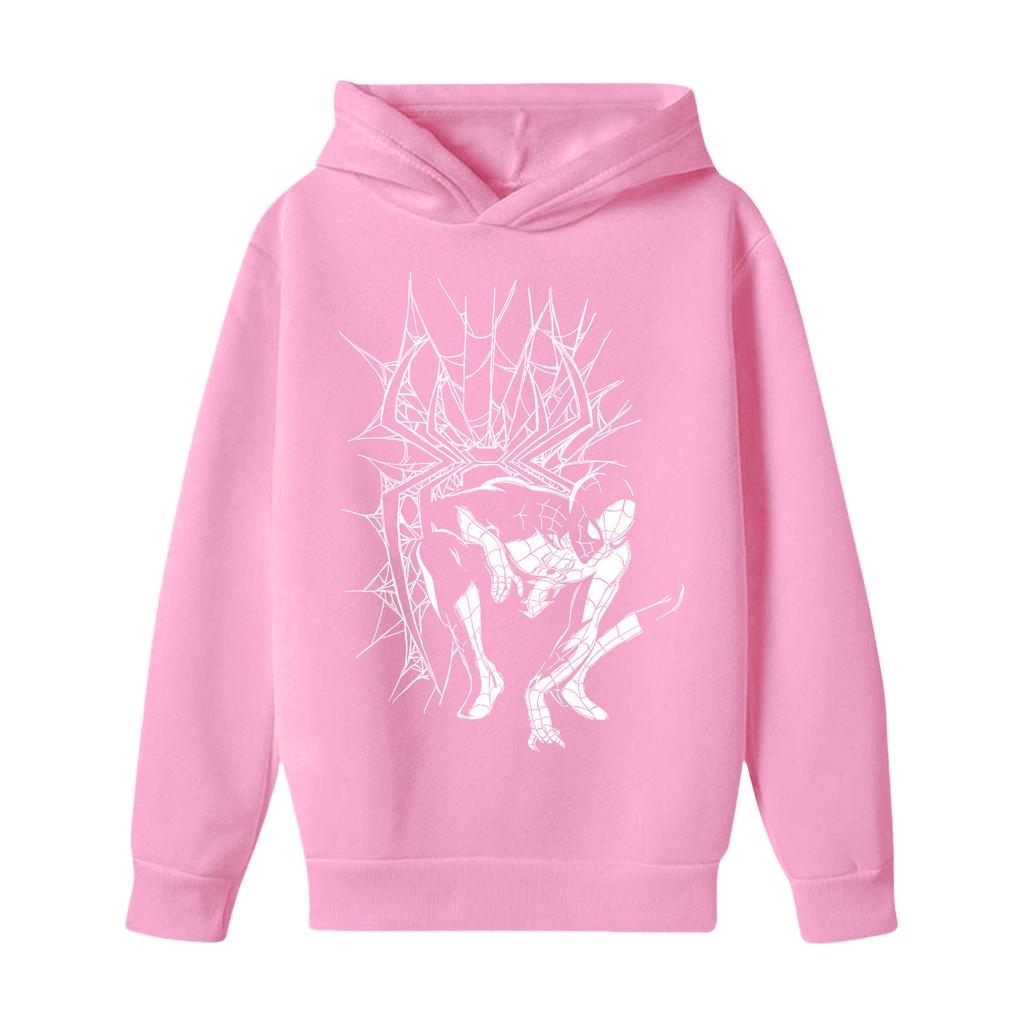 Kids Long Sleeve Letter Print Hoodie, Loose Fit Pullover Sweatshirt for Boys and Girls