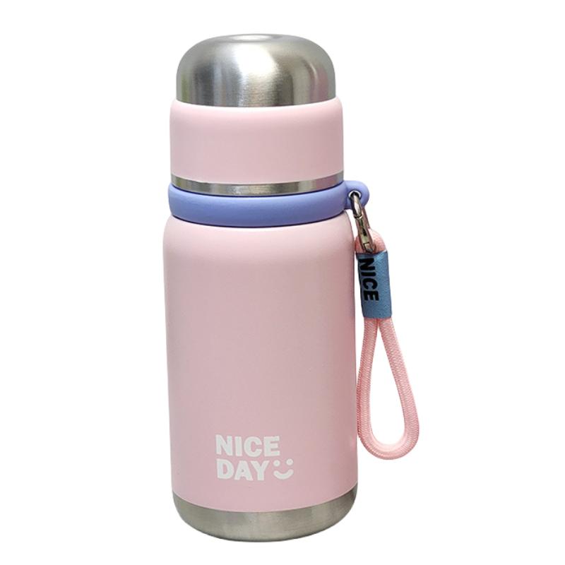 

Portable Cup Vacuum Large Capacity Pure Color Stainless Steel Sport Bottle Water 500ML розовый