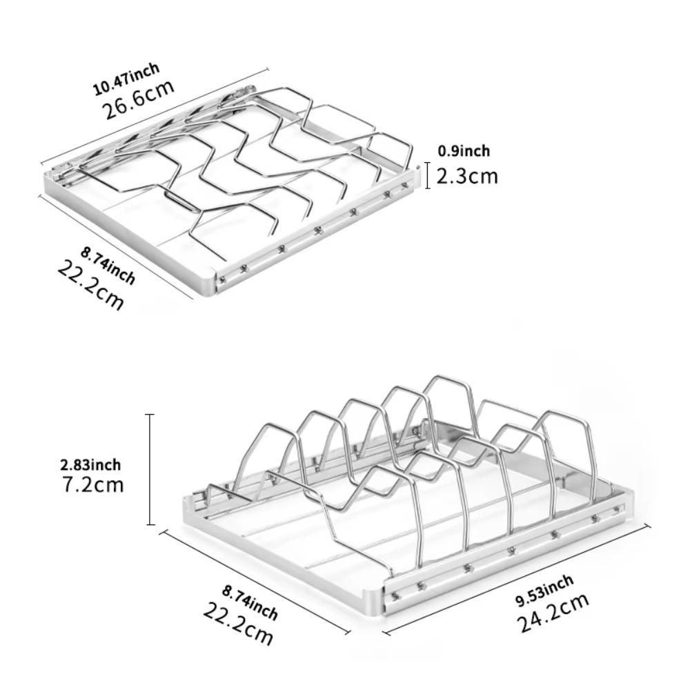 Corrosion-resistant Stainless Steel Rib Rack Foldable Grill Rack Easy To Clean