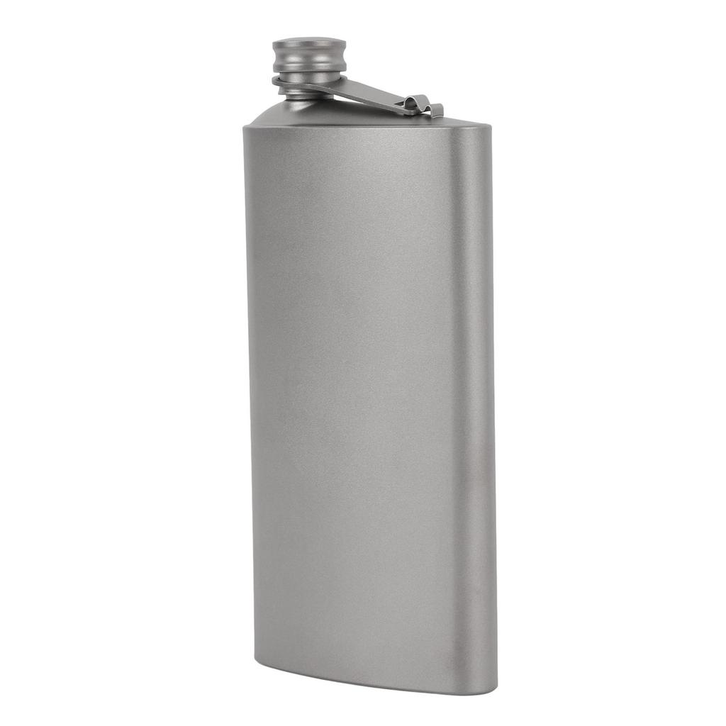 Piersiówka z szczelną pokrywką zapobiegającą wyciekom i zgubieniu, przenośna tytanowa piersiówka do bezpiecznego picia whisky 250 ml