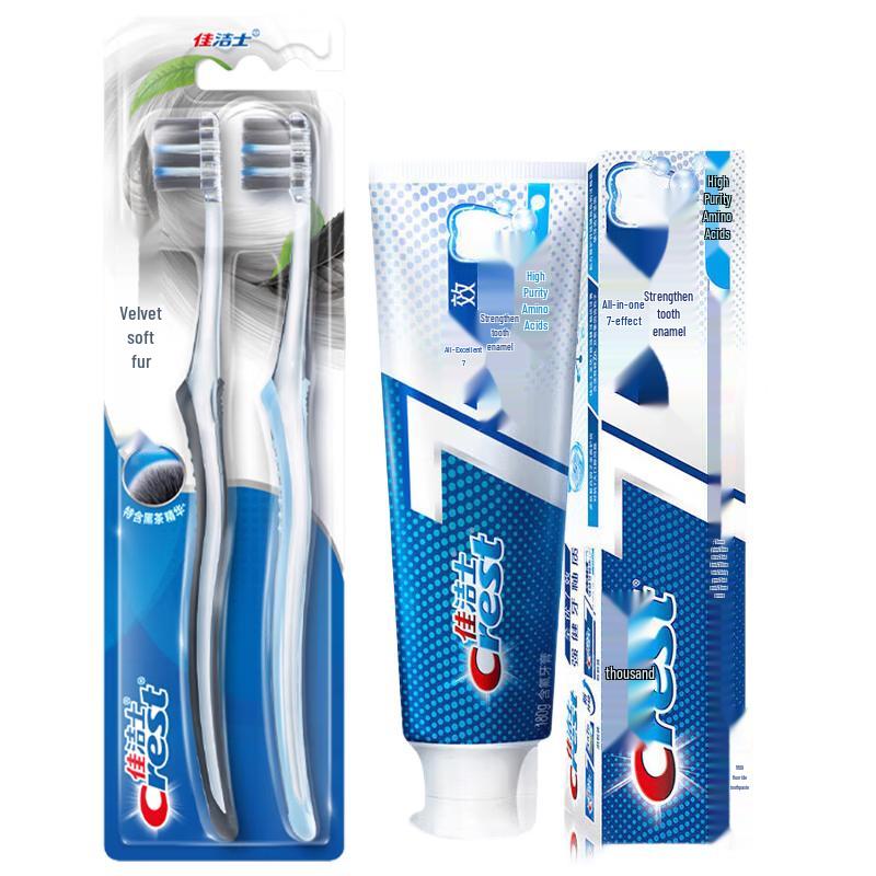 Crest Gum Care Toothbrush & Enamel Strengthening Toothpaste Set