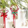 Handmade Craft Retro Christmas Bells Red Xmas Tree Hanging Bells  Christmas Tree Decor