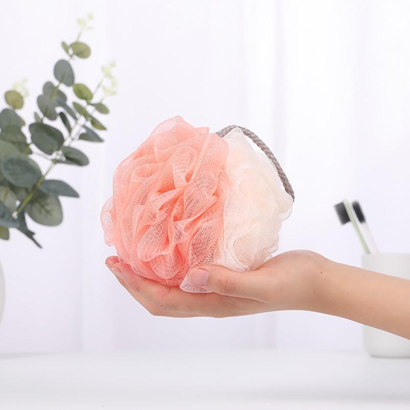 

High-Quality Two-Color Bathing Sponge - Large, Non-Shedding Exfoliating Shower Tool 5 per pack, 50g each