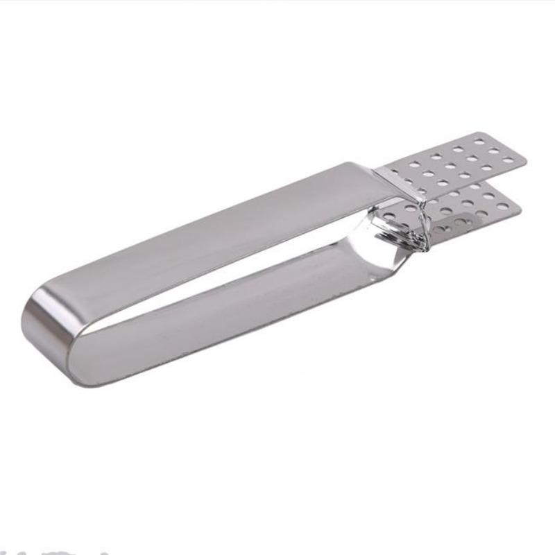 Stainless Steel Teabag Squeezer Tea Bag Tongs Strainer Ice Cube Mini Tong