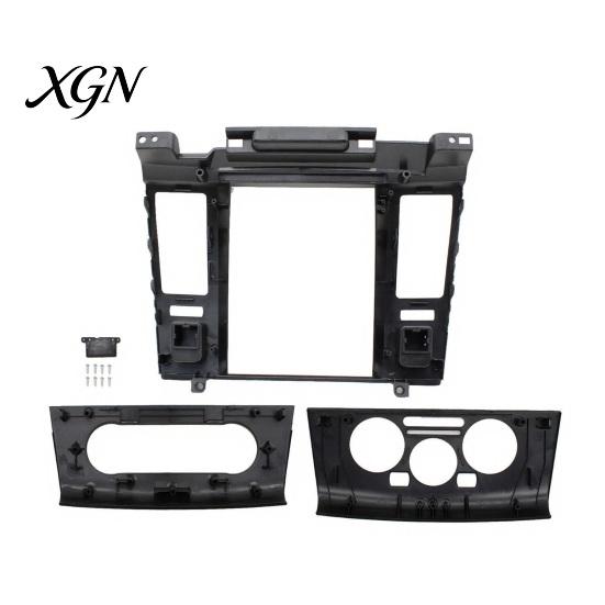 ABS Plastic Radio Installation Trim 9.7 Inch Vertical Car Dash Kit for Nissan Tiida 2005-2010, Stereo Split Navigation Panel Frame with AC Trim,