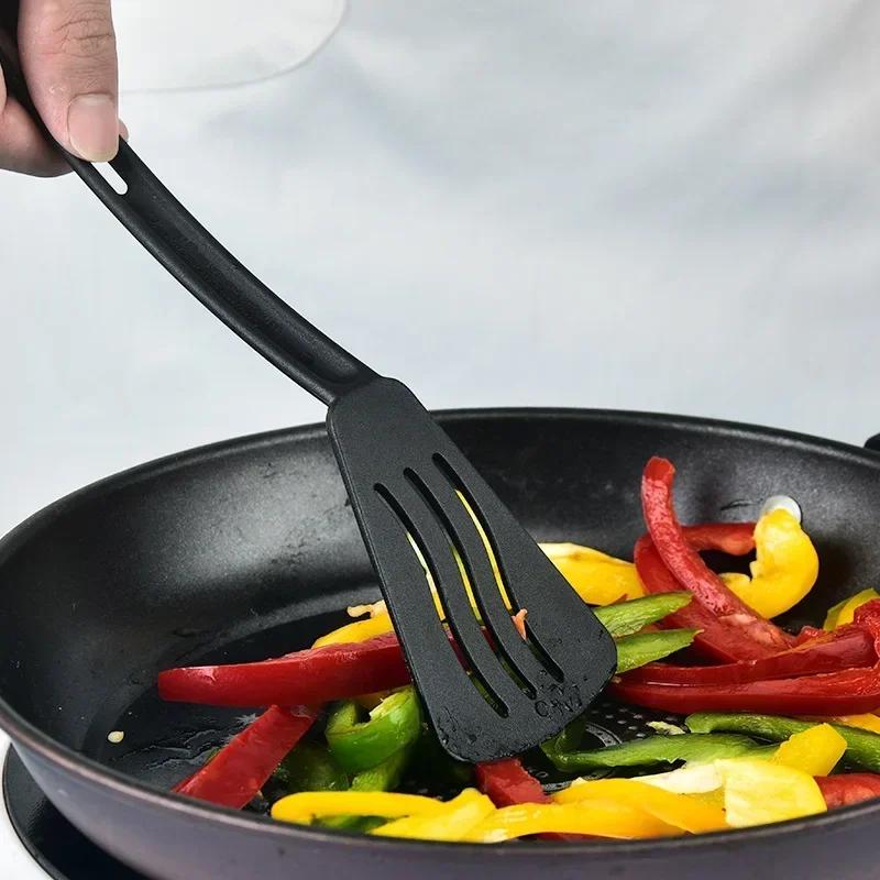 3PCS Mini Nylon Kitchen Utensils Set For Kids Kitchen Cooking Tools  Slotted Turner Solid Spoon Fork Spade Fork Spoon Dinnerware