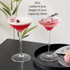 2Pcs Japanese Style Margarita Glasses Cup Handmade Classic Goblet Simple Cocktail Glass Cup Martini Glasses Cups Kitchen Tools