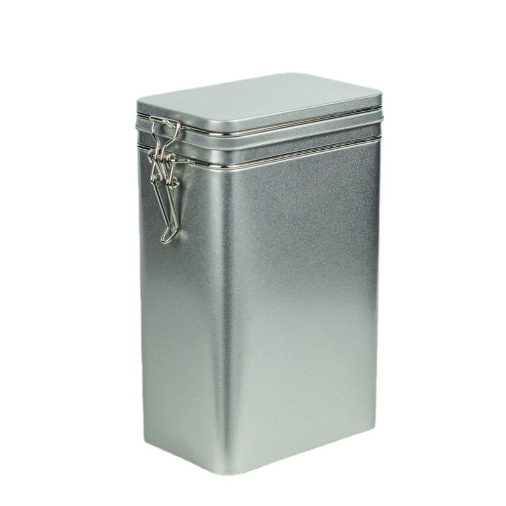 

Влагозащищенная банка для хранения кофе, винтажная жестяная коробка, контейнер для хранения продуктов, офис серебряный