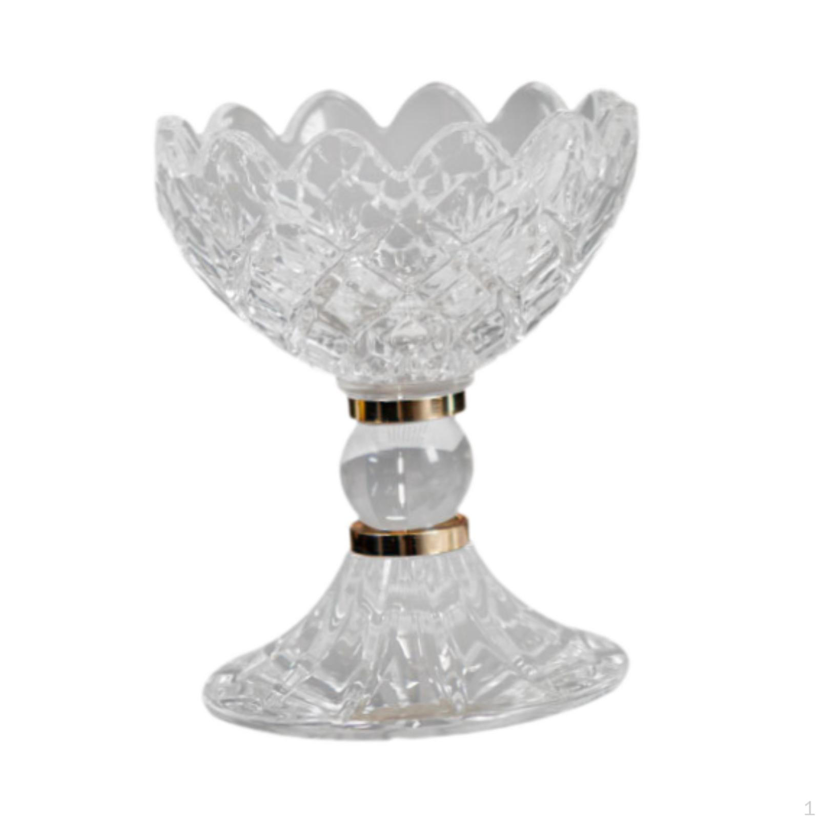 

Подсвечник стеклянный подсвечник украшение на годовщину настольный центральный элемент на день рождения гостиная Height 12 cm