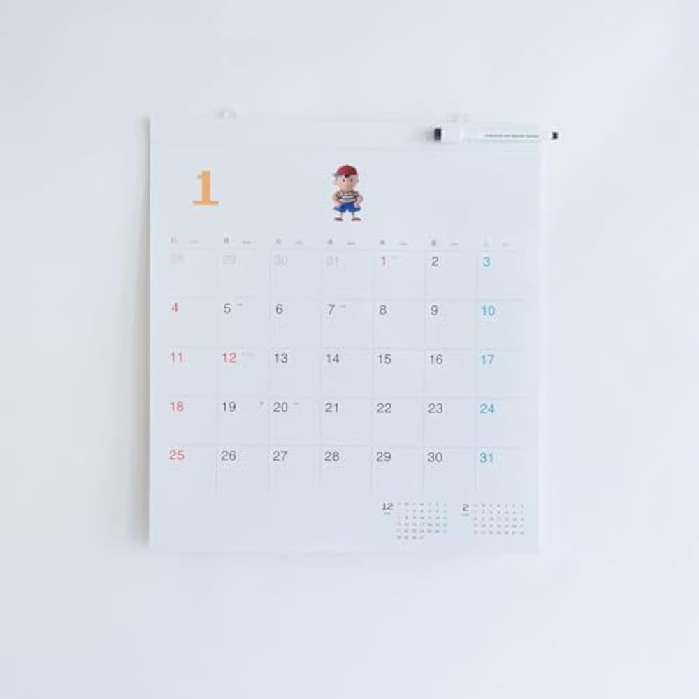 Hobonichi Whiteboard Calendar 2026 (MOTHER) Full Size Wall Hanging