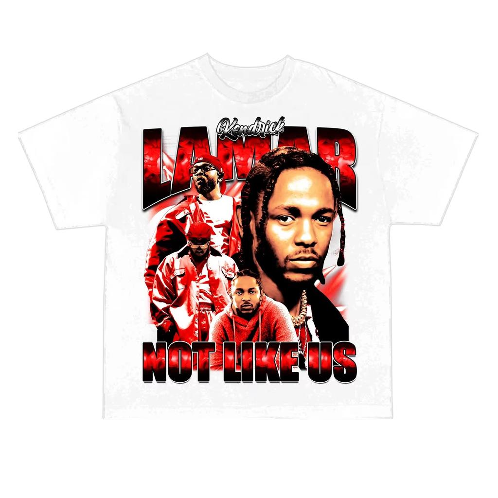 Kendrick Not Like Us T Shirt Unisex Women Short Sleeve Cotton Tees Hip Hop Lamar T-shirt Unisex Clothing Y2k Tops Summer Streetwear
