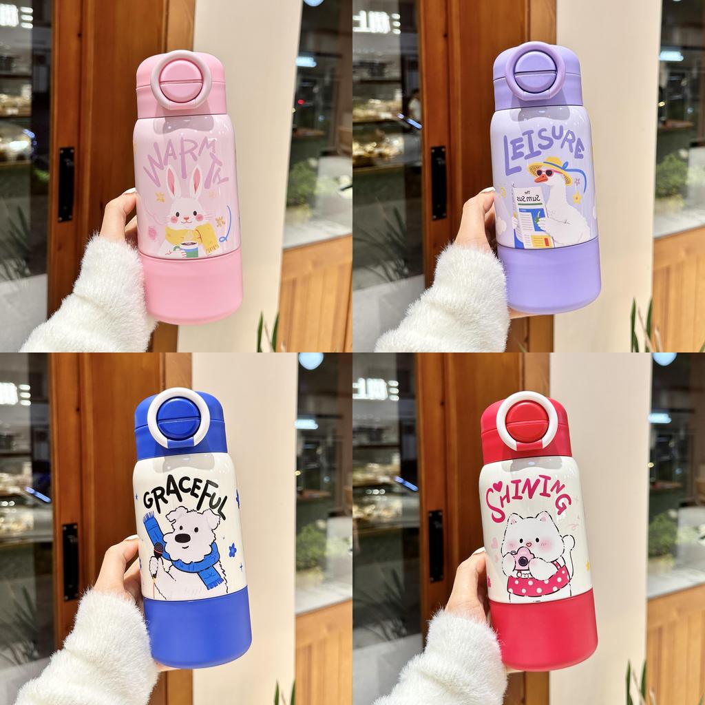 Dopamine Color Kids Insulated Flask With Handle For Travel And School Use