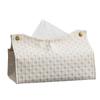 Decorative Rectangular Tissue Box-Case PU Leather Tissue  Holder for Bathroom Modern Tissue Box Holder Office