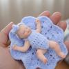 Cloveray 5-inch (12cm) Reborn Doll, Silicone, Full Body, Realistic Baby Doll, for Collection, Gift & Artificial Insulation (Blue)