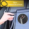 2pcs Car Door Sealing Strips Rubber Trim for B Pillar Gap Cover Universal Wind Noise Reducer