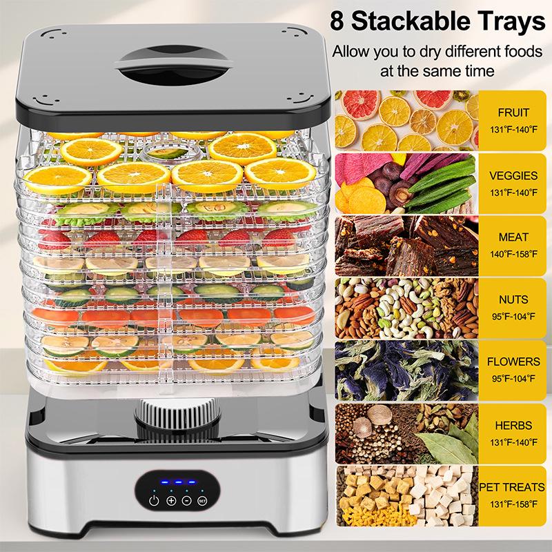 2025 Intelligent Large-Capacity Multifunctional Food Dehydrator for Fruits and Vegetables