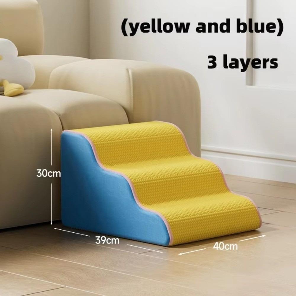 3/4 Step Pet Stair Memory Foam Sponge Dog Sofa Steps New Pet Ramp Stairs  Pet Supplies