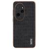 For Honor 100 Pro 5G Case Crocodile Texture Leather Covered TPU Phone Cases
