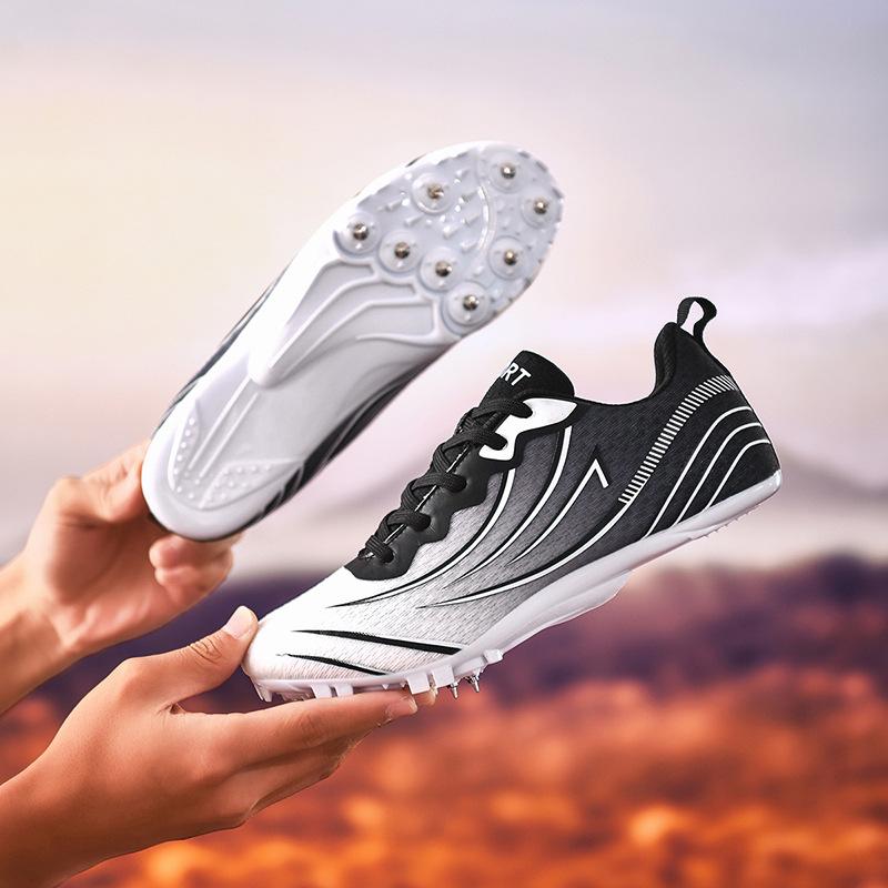 

Foreign trade professional grade badminton shoes rotating button men s and women s ultra-light non-slip shock-absorbing tennis shoes lace-up-free sp 45