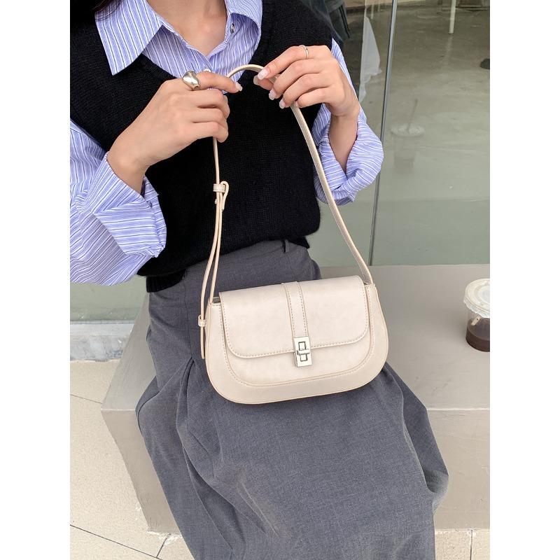 New Shoulder Bag Women's Versatile Retro Handbag To Work Commuter Women's Stereotype Niche Style Underarm Bag Women