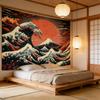 Vintage Surf Boho Wall Tapestry, Bohemian Bedroom Backdrop, Home Wall Decor Art For Living Room Dorm, Printed Wall Hanging