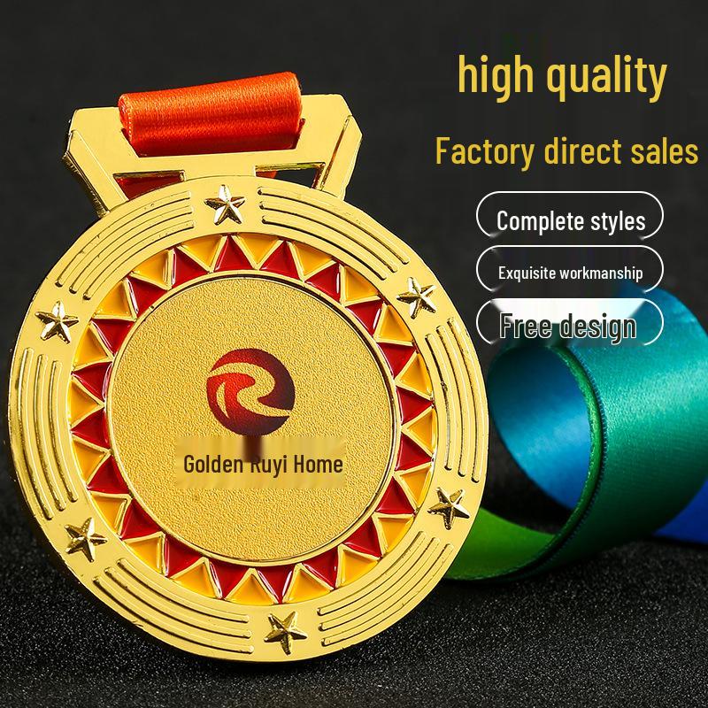 Gold Medal Children s Marathon School Sports Meet Trophy TB-613338793009